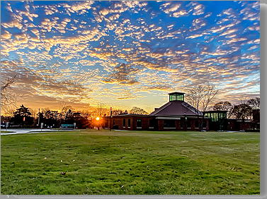 Sun Setting
                  at Le Moyne College