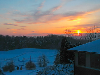 Sunrise over Le Moyne, 3/24/2011